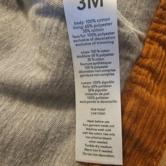 OshKosh B’Gosh Baby Jacket 3M Brown Corduroy Sherpa Lined Collar Cozy Winter - Picture 6 of 11